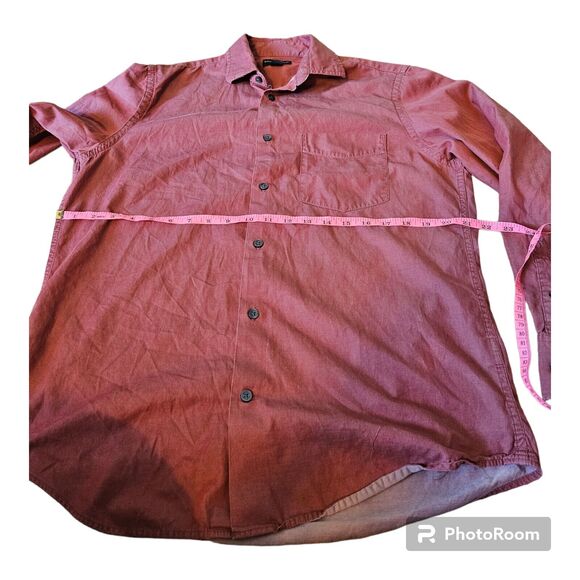 Banana Republic Men's Small Button Up Cotton Long Sleeve Collared Shirt - Picture 8 of 10